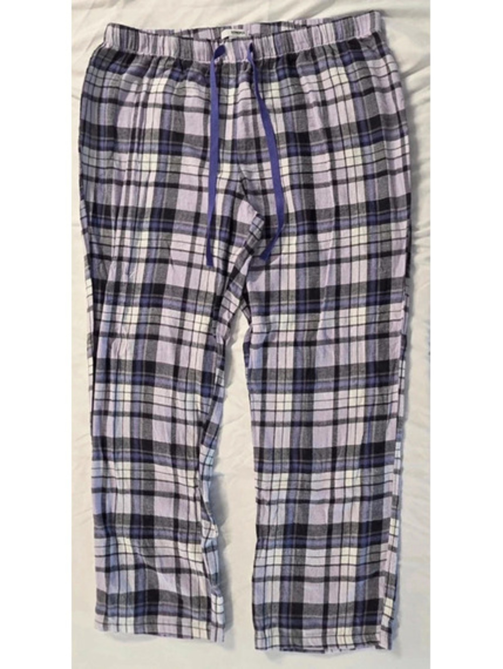 Women's Purple Plaid Flannel Pajama Pants - L